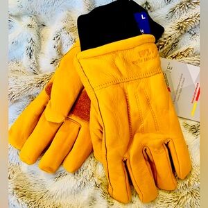 WELLS LAMONT HYDRA HYDE NWT THINSULATE WATERPROOF LEATHER HEAVY DUTY WORK GLOVES